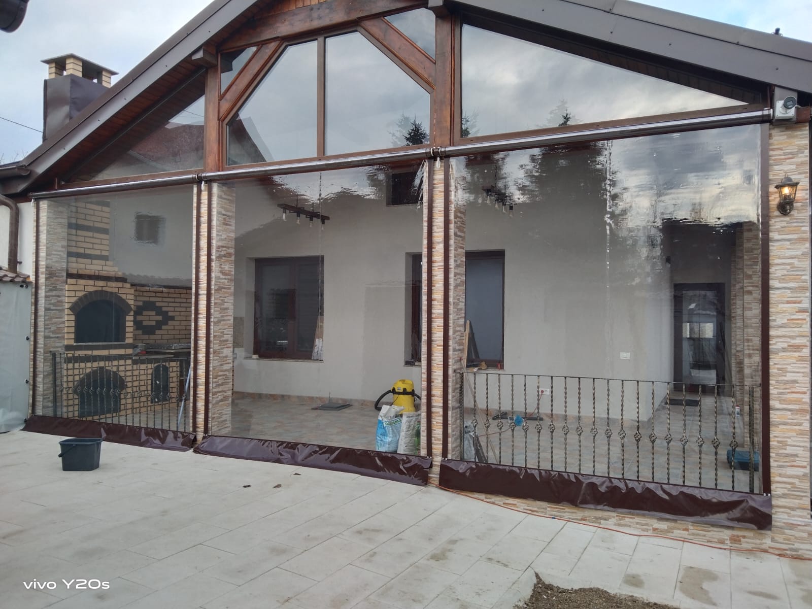 Inchidere terasa cu rulouri transparente in Ciorogarla