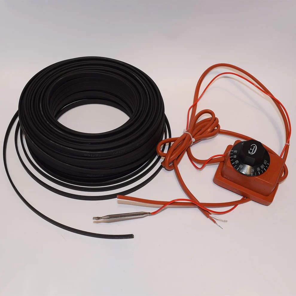 Kit degivrare jgheaburi si burlane cu 24 m de panglica electrica