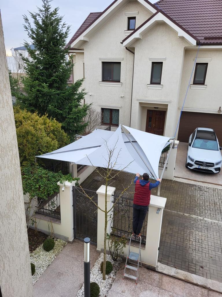Montaj cu vele de umbrire in Bucuresti