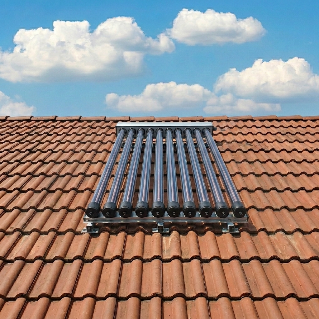 Panou solar apa calda 4 anotimpuri 1Energy, 10 tuburi vidate heat-pipe, fara boiler