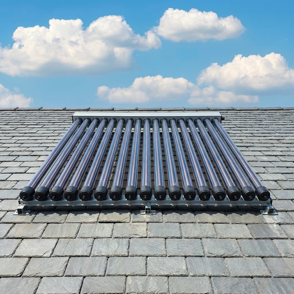 Panou solar apa calda 4 anotimpuri 1Energy, 15 tuburi vidate heat-pipe, fara boiler