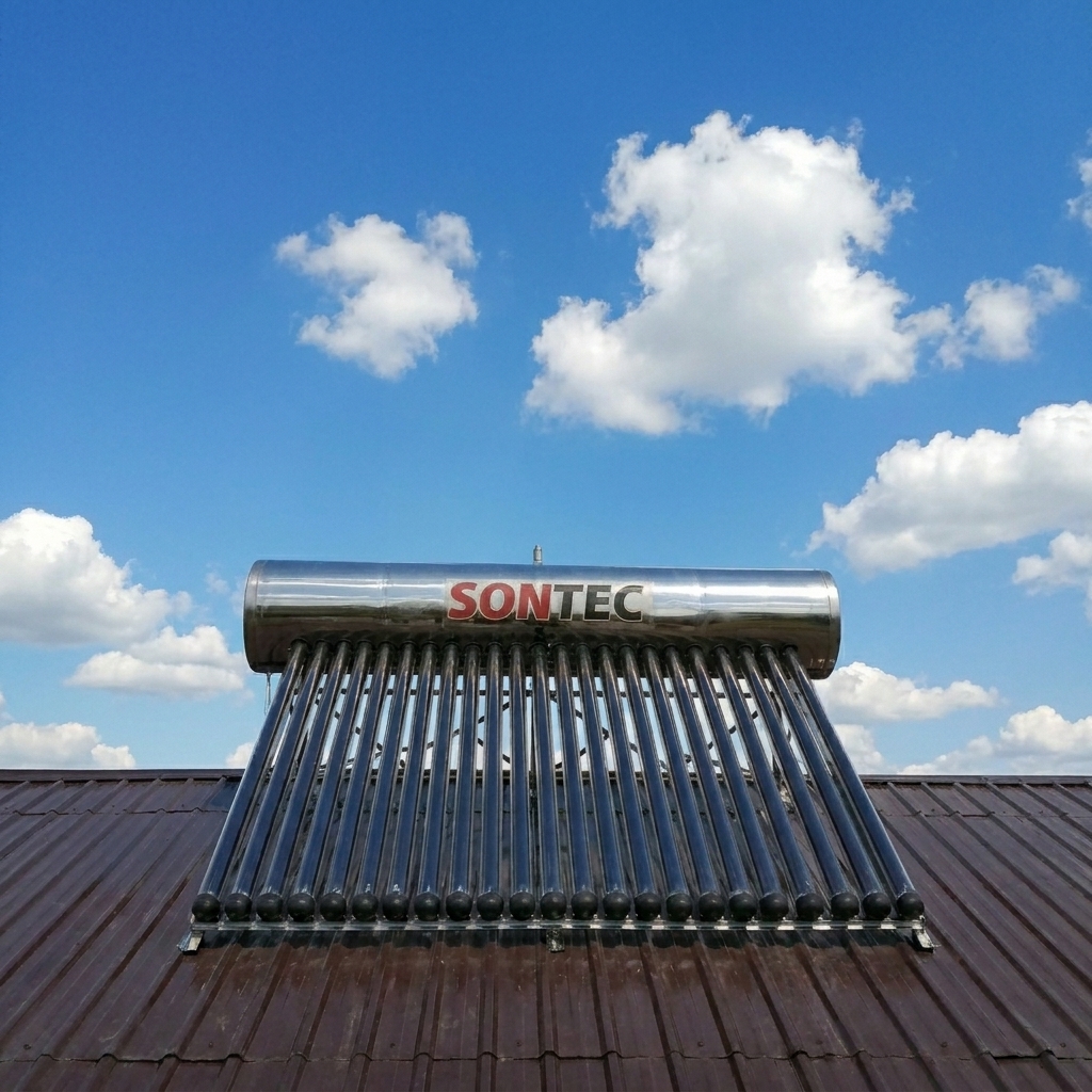 Panou Solar Presurizat Apa Calda, SONTEC, boiler 200 litri din inox, 20 tuburi heat-pipe