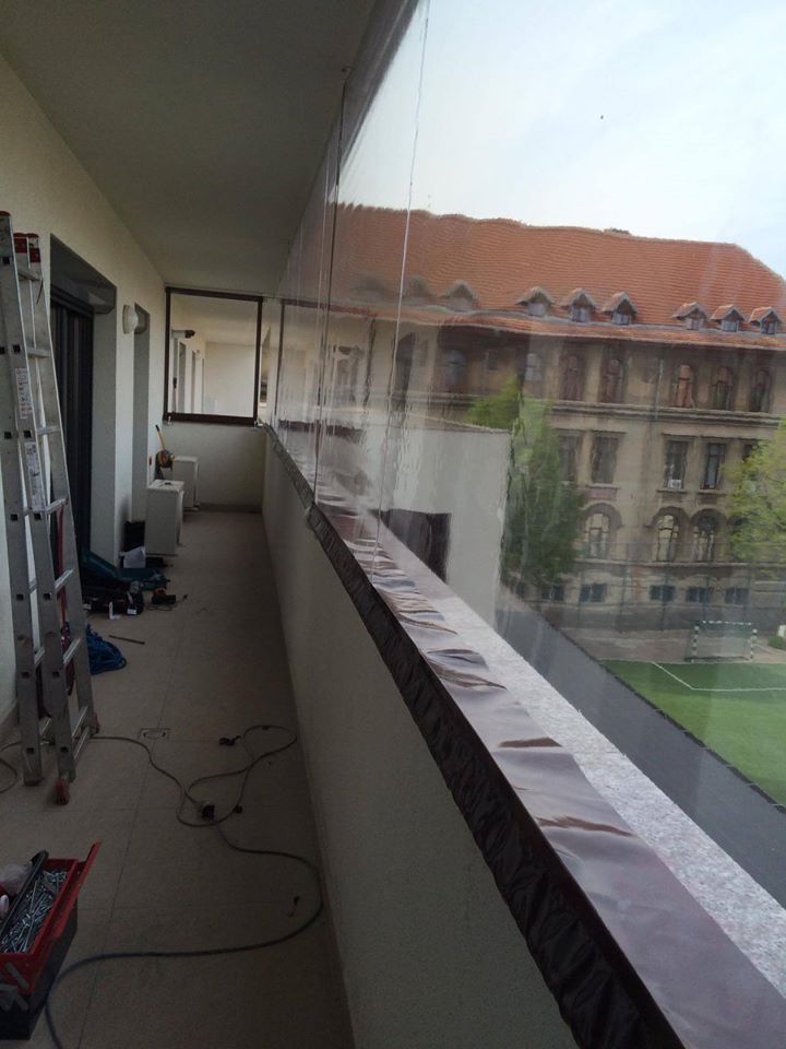 Protectie balcon cu rulouri transparente in Sectorul 5