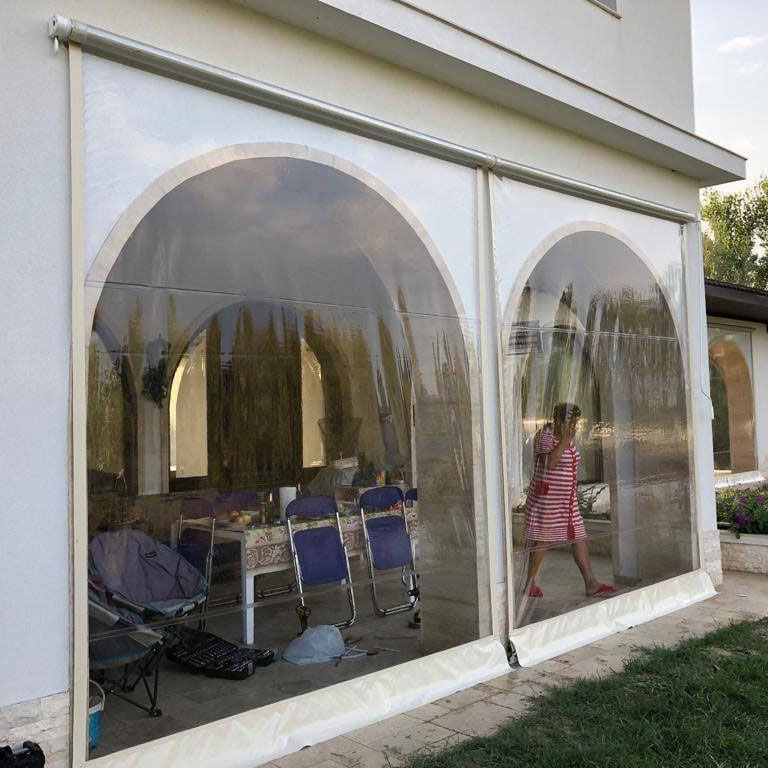 Rulou prelata terasa, folie 0.8 mm grosime, 2.5m latime x 2.4m inaltime