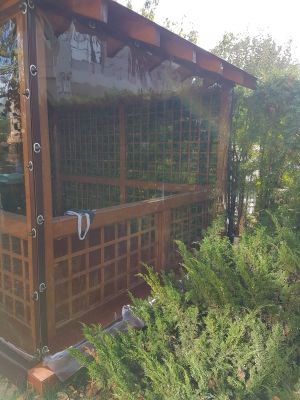 Inchidere foisor cu folie transparenta, capse și bride in Chitila