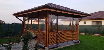 Inchidere foisor cu folie transparenta rezistenta in Tunari