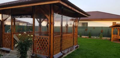 Inchidere foisor cu folie transparenta rezistenta in Tunari