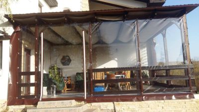 Inchidere terasa cu capse si bride in Balotesti