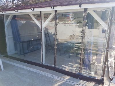 Inchidere terasa cu capse si bride in Magurele