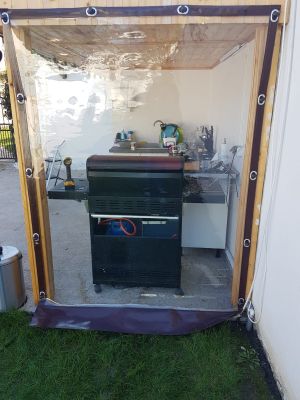 Inchidere terasa cu capse si bride in Magurele