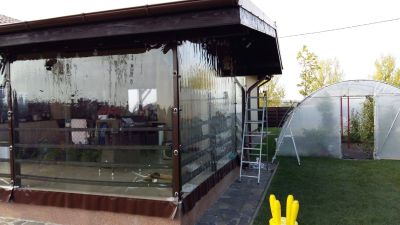 Inchidere terasa cu folie in Domnesti
