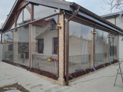 Inchidere terasa cu rulouri transparente in Ciorogarla