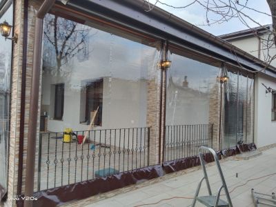 Inchidere terasa cu rulouri transparente in Ciorogarla