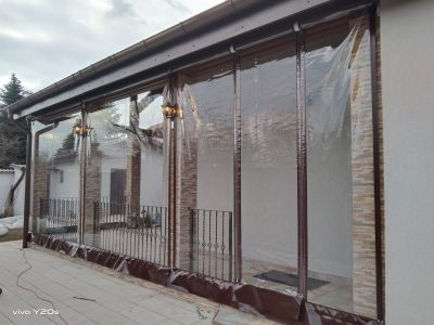 Inchidere terasa cu rulouri transparente in Ciorogarla