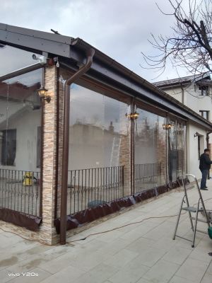 Inchidere terasa cu rulouri transparente in Ciorogarla