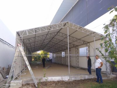 Instalare prelata cort pentru depozitare in Otopeni