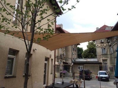 Instalare Vela umbriere la Kubik Club din Bucuresti