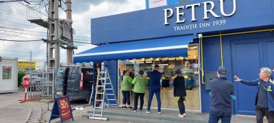 Montaj Copertina Retractabila Manuala la patiseria Petru din Bucuresti