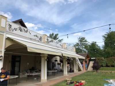 Montaj Copertine Retractabile la Pensiunea Casa Runcu in Runcu, Gorj