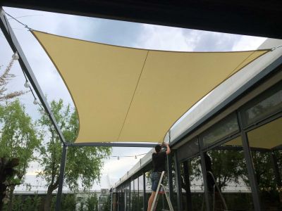 Montaj vele de umbrire terasa in Balotesti, Ilfov