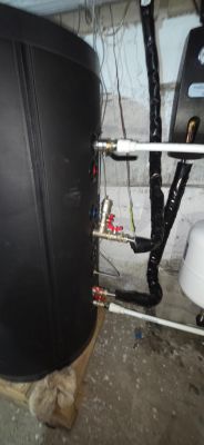 Panou Solar 4 Anotimpuri 1ENERGY, colectoar solar 24 tuburi, boiler 200 litri, montaj Calinesti, jud Arges