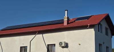 Panou Solar 4 Anotimpuri 1ENERGY, colectoar solar 24 tuburi, boiler 200 litri, montaj Calinesti, jud Arges