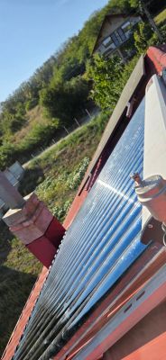 Panou Solar 4 Anotimpuri 1ENERGY, colectoar solar 24 tuburi, boiler 200 litri, montaj Calinesti, jud Arges