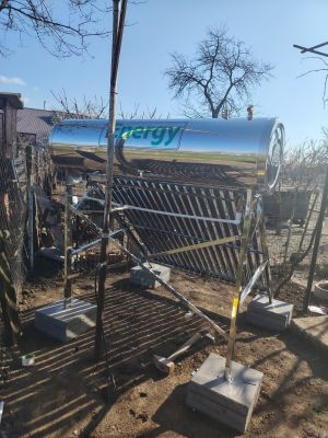 Panou Solar Apa Calda 200 litri Presurizat, cu tuburi heat-pipe, 1ENERGY, montaj in Topraisar, jud Constanta