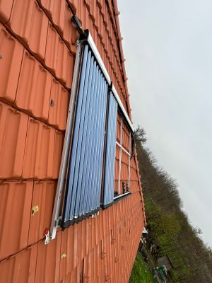 Panou solar apa calda 4 anotimpuri, 1ENERGY, boiler 300 litri, colector solar 40 tuburi, montaj Chiselet, jud Calarasi