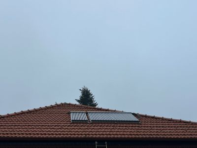 Panou solar apa calda 4 anotimpuri, 1ENERGY, boiler 300 litri, colector solar 40 tuburi, montaj Chiselet, jud Calarasi