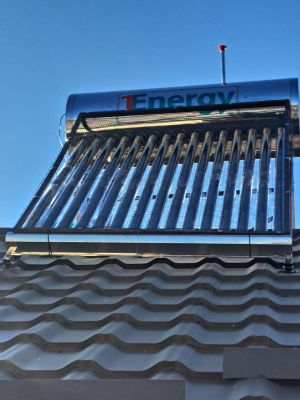 Panou Solar Apa Calda de 150 litri nepresurizat cu automatizare, montaj Valea Mare, jud Dambovita