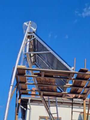 Panou Solar Apa Calda de 250 litri nepresurizat cu automatizare, montaj Pitesti, jud Arges