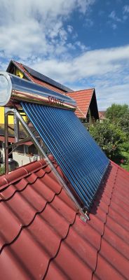 Panou solar presurizat 240 litri, SONTEC, montaj Dragomiresti Vale, jud Ilfov