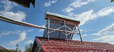 Panou solar presurizat 240 litri, SONTEC, montaj Dragomiresti Vale, jud Ilfov