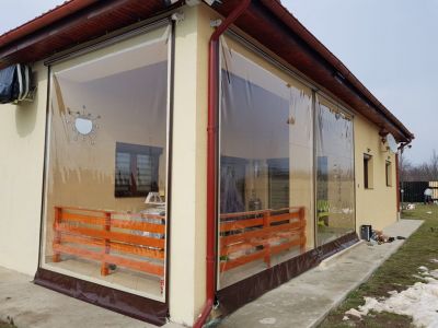 Protectie terasa cu folie pe tambur in Jilava