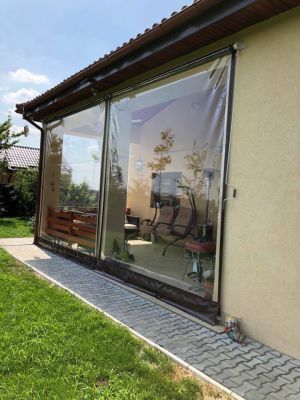 Protectie terasa cu folie pe tambur in Jilava