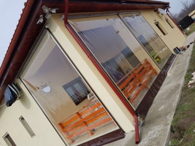 Protectie terasa cu folie pe tambur in Jilava