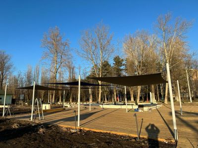 Sistem de umbrire cu Vele Solare in Statiunea Amara, Ialomita