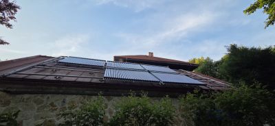 Sisteme panouri solare 4 anotimpuri cu 150 tuburi, cu aport la incalzirea piscinei, in Bogati, Arges